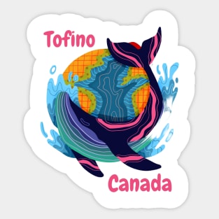 Tofino Canada Humpback Whale Sticker